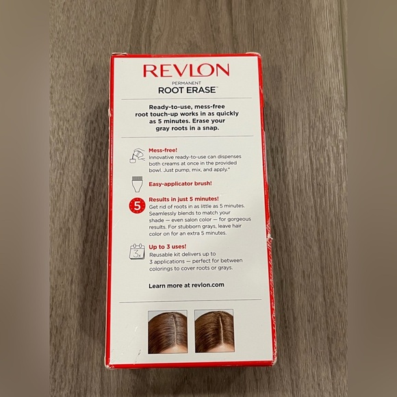 Revlon Root Erase Permanent Hair Color Shade #6 Light Brown - Picture 3 of 7